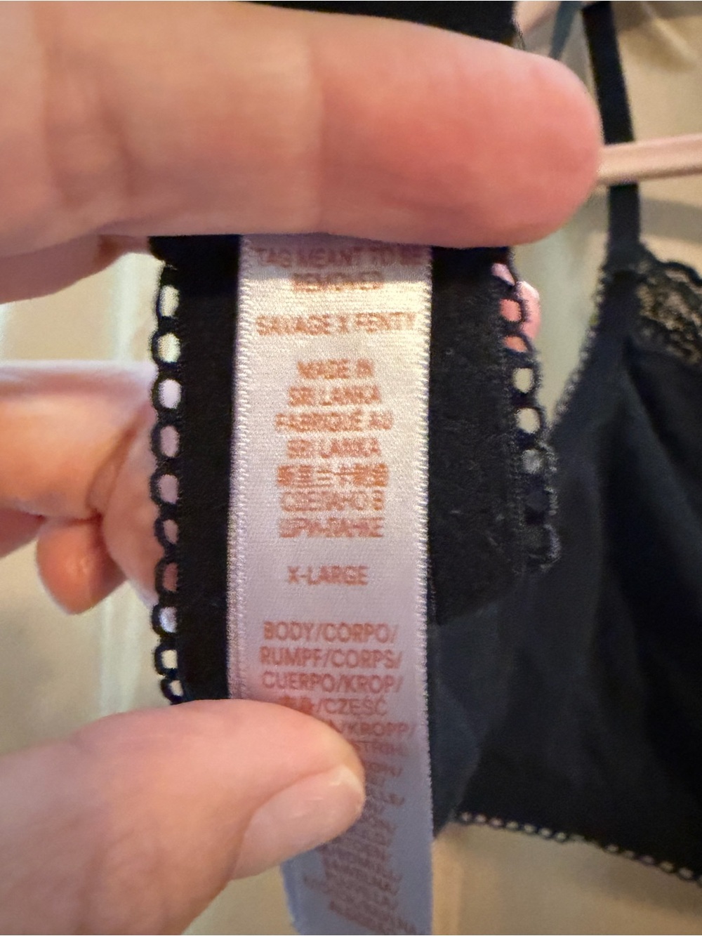 Savage X Fenty Black Lace-Trim Bralette - Picture 8 of 10
